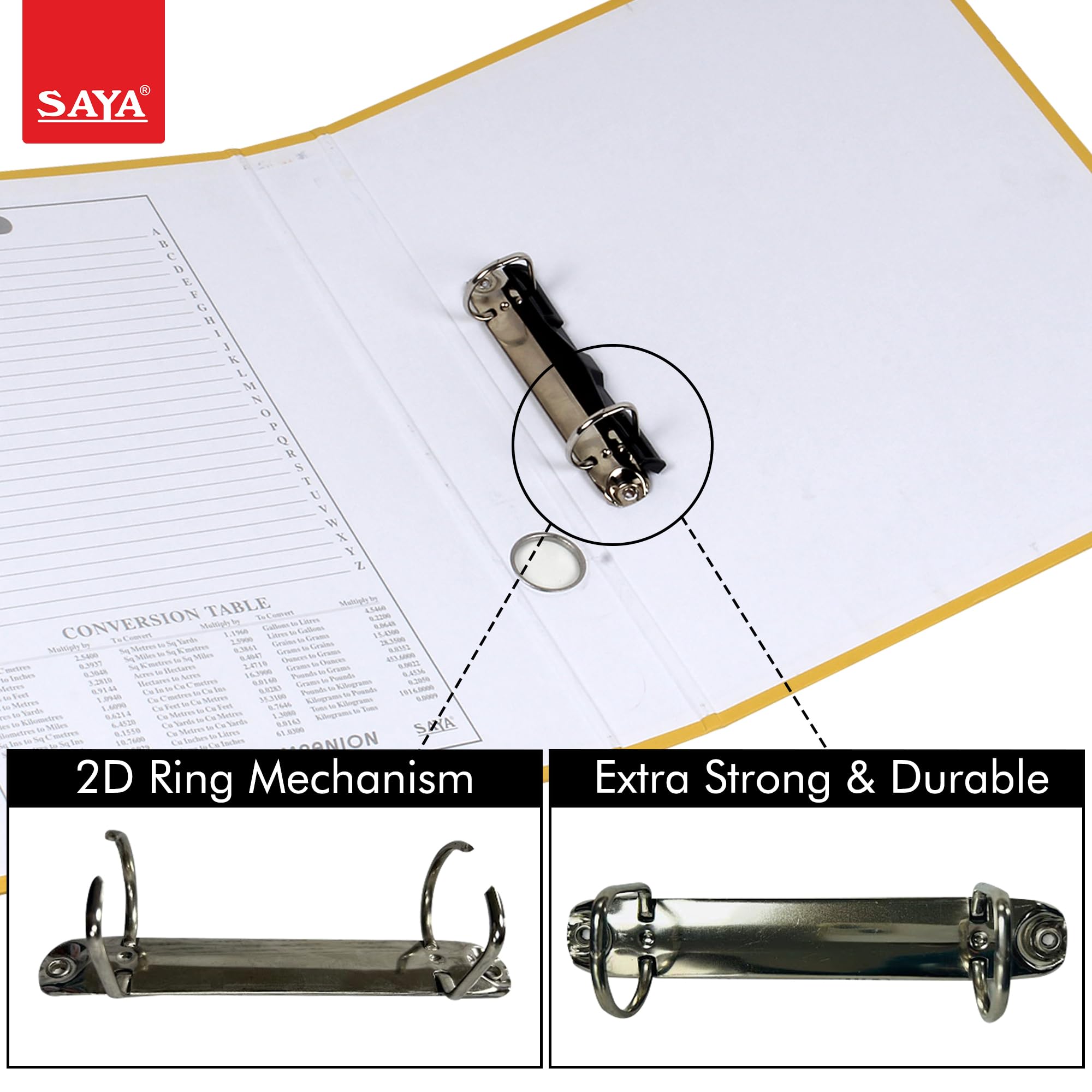 Amazon | Saya ジッパーリングバインダーファイルフォルダー - 2個